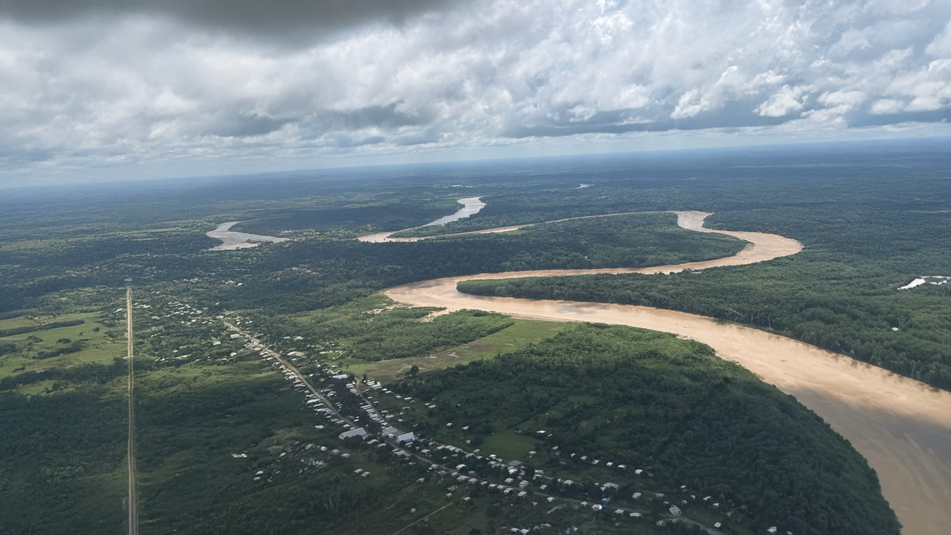 Vista aérea da floresta amazônica
